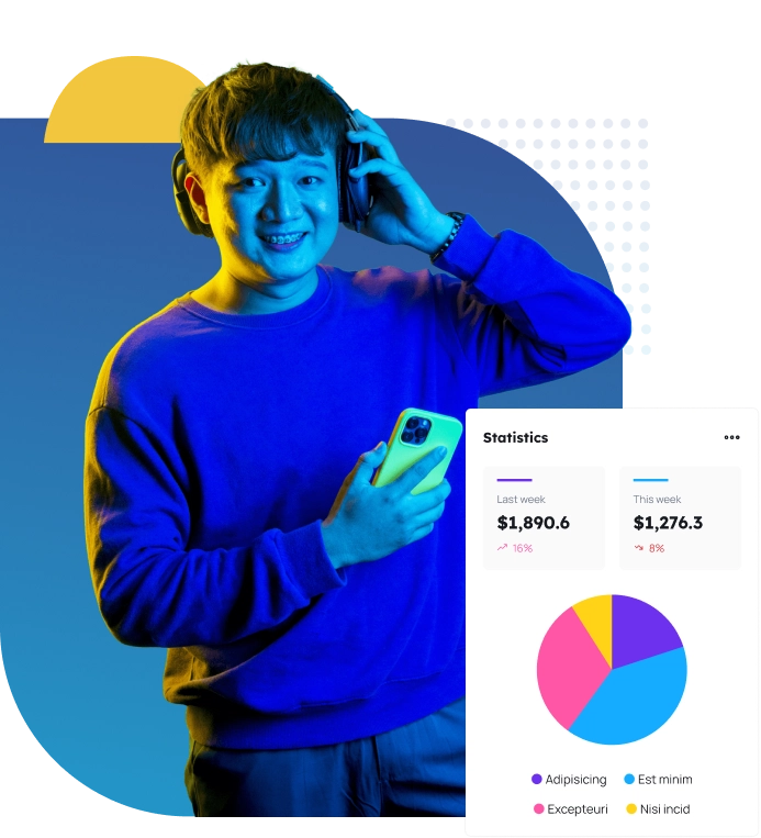 Vintazk employee ready to elevate business with digital marketing, reviewing statistics, reports, and a pie graph in Zamboanga, Philippines.